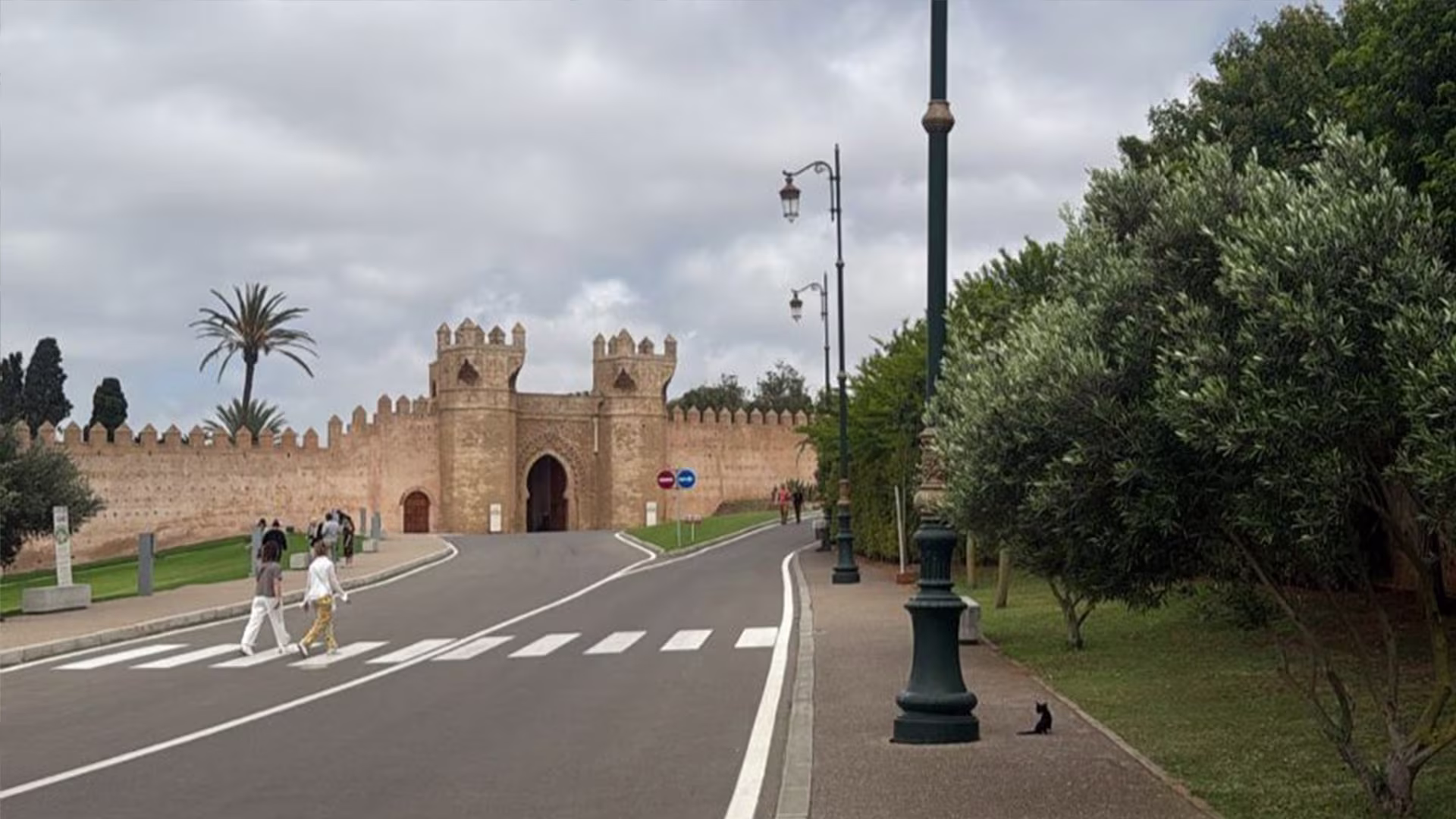 Historic entrance to the Chellah archaeological site in Rabat
