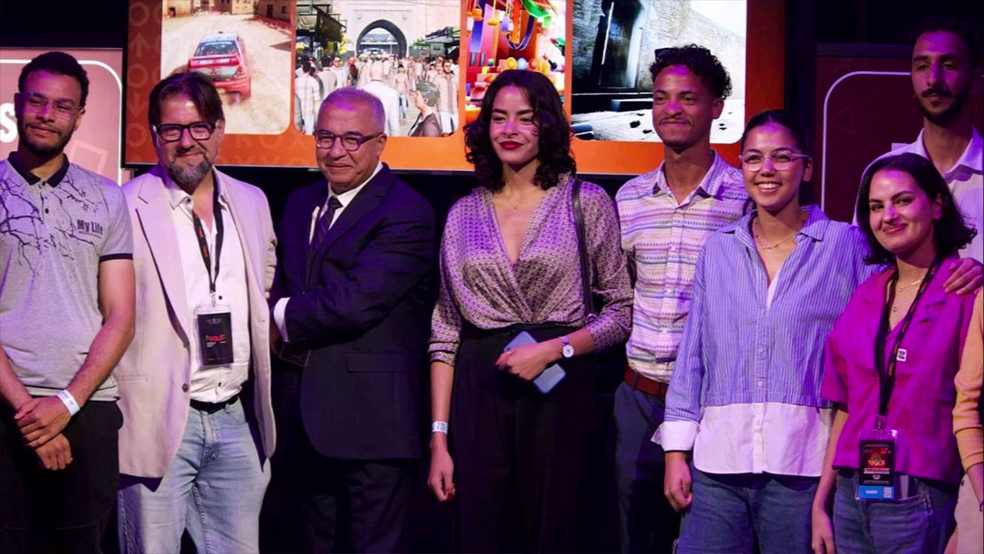 Speakers and organizers together at Moroccan Gaming Expo 2025